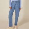 A0AUV01J3 HLAČE DENIM "MOM JEANS"