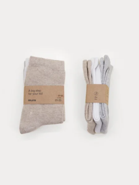 Barefoot crew socks Mini (1) MURIS ČARAPE MINI 3X MIX