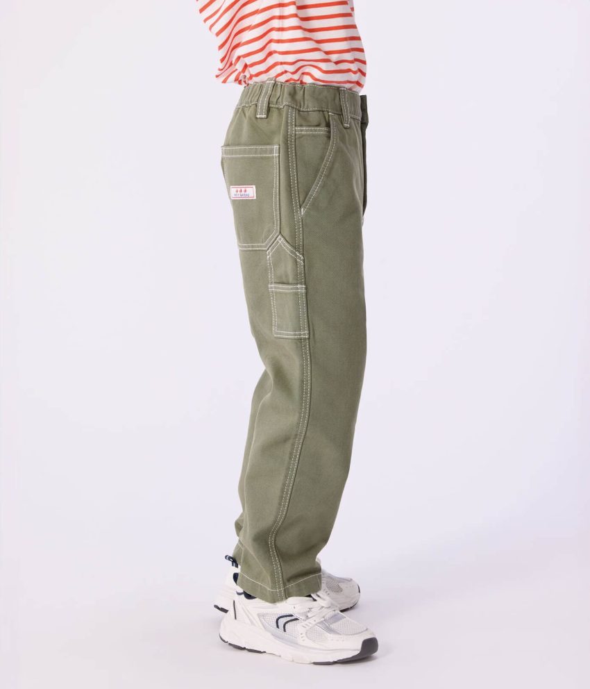 A0F0701J1 HLAČE DENIM MASLINASTE