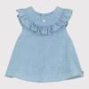BLUZICA S VOLANIMA DENIM