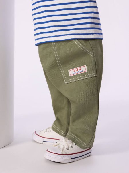A0FM502J1 HLAČE DENIM MASLINASTE