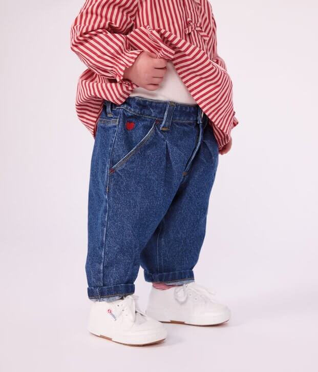 HLAČE DENIM SA SRCEM