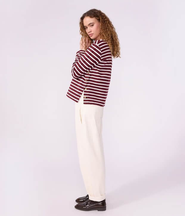 A0GMZ01J3 PULOVER BORDO PRUGE