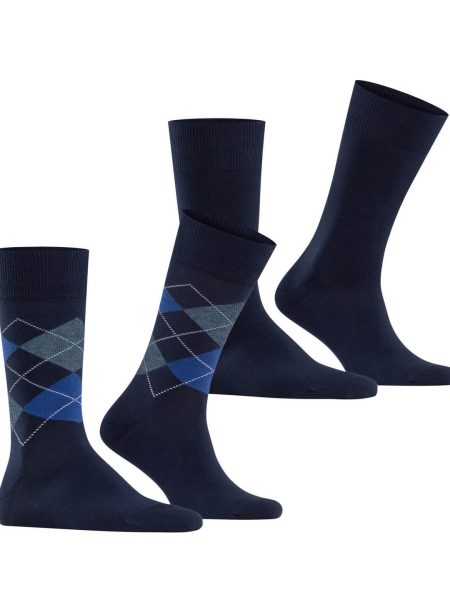 BURLINGTON ČARAPE ARGYLE MARINE