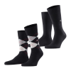 BURLINGTON ČARAPE ARGYLE BLACK