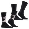 BURLINGTON ČARAPE ARGYLE BLACK
