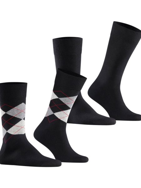BURLINGTON ČARAPE ARGYLE BLACK