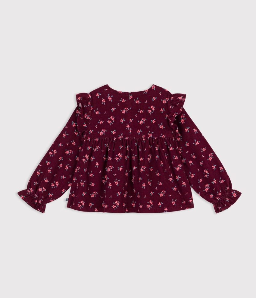 SAMTENA BLUZA BORDO CVJETIĆI