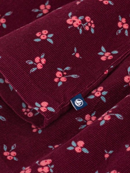 SAMTENA BLUZA BORDO CVJETIĆI