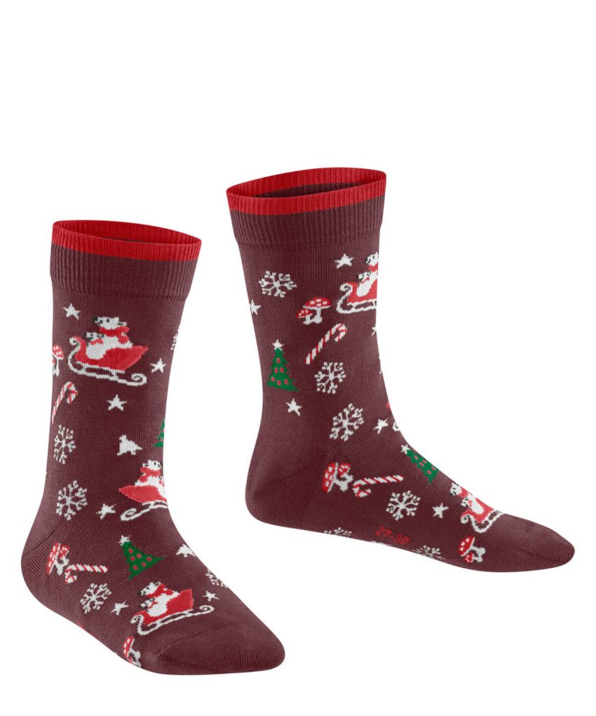 FALKE NOGAVICE BEARY X-MAS RUBY