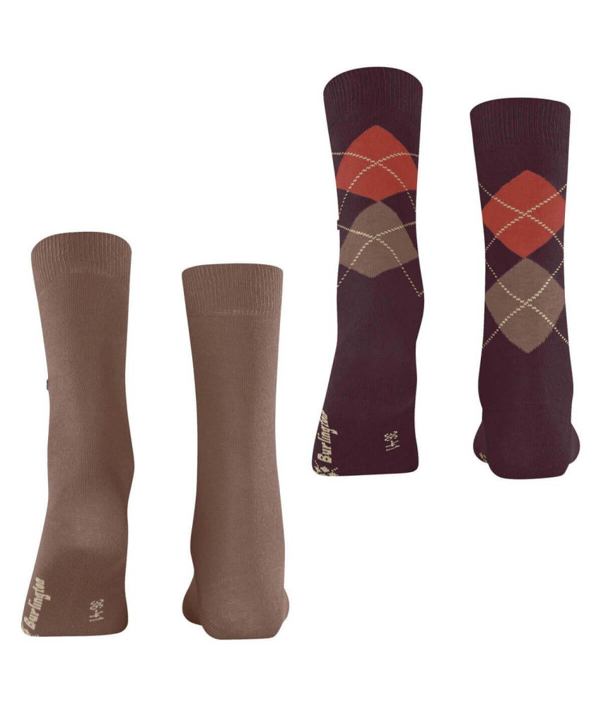 BURLINGTON ČARAPE EVERYDAY X-MAS 2X BROWN