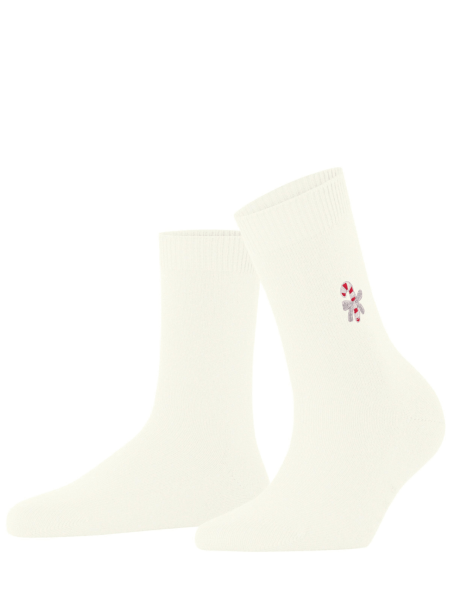 FALKE VUNENE ČARAPE CANDY CANE OFF-WHITE