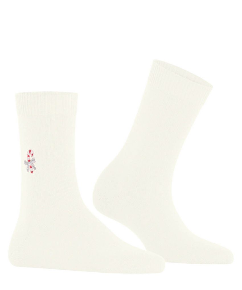 FALKE VUNENE ČARAPE CANDY CANE OFF-WHITE
