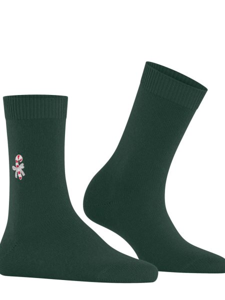 FALKE VUNENE ČARAPE CANDY CANE HUNTER GREEN